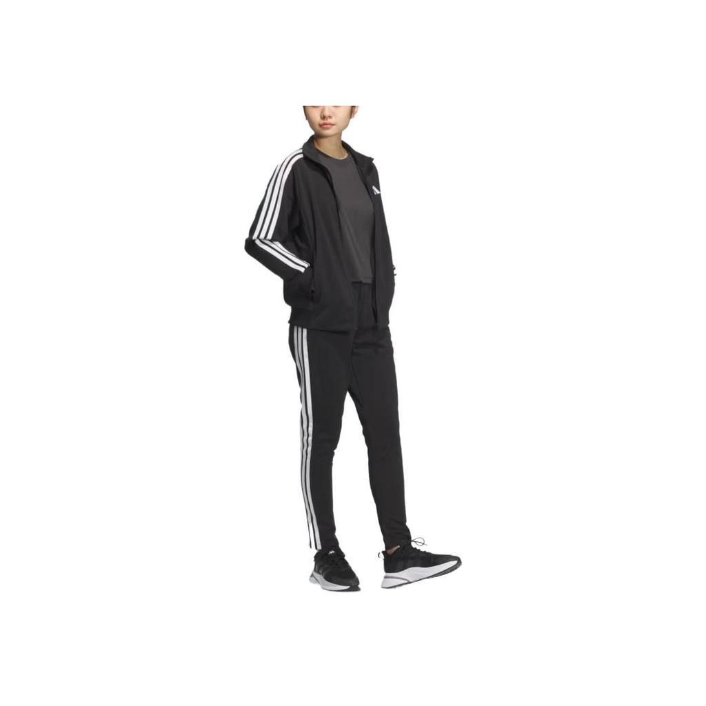 Adidas Loose Classic Comfortable Fitted Knit Sweater Women tops Black JW9786