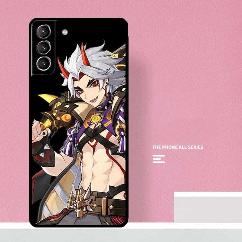 

Genshin Impact Arataki Itto Phone Case For Samsung Galaxy S26 S25 S24 S20 S21 S22 S23 Ultra S10 Plus S25 FE Cover Coque Galaxy S25 FE