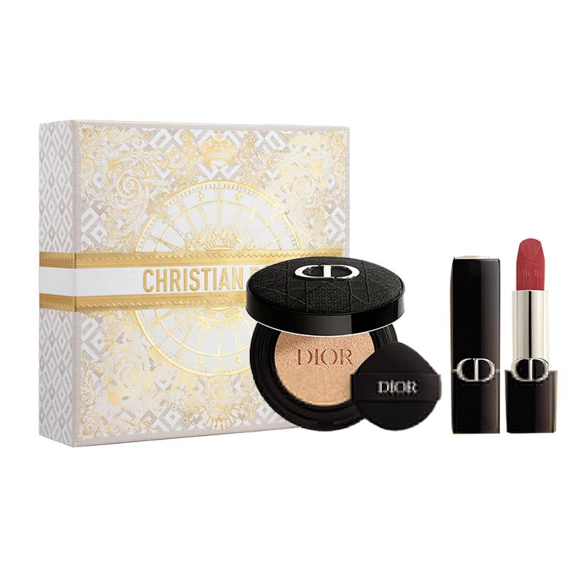 

DIOR Lipstick Fiery Blue Gold Lipstick Velvet #720 3.5g+soft and shiny 1N air cushion core 13g+embroidered outer box