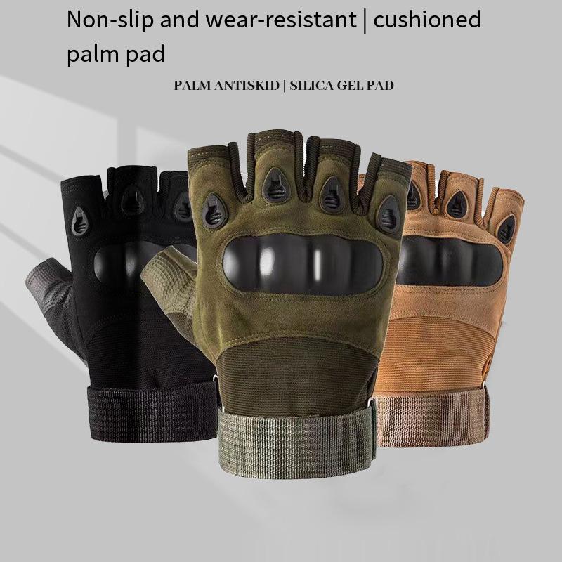 Outdoor Tactical Gloves Half Finger Paintball Airsoft Shot Hunt Combat Anti-Skid Men Bicycle Full Finger Gloves Protective Gear