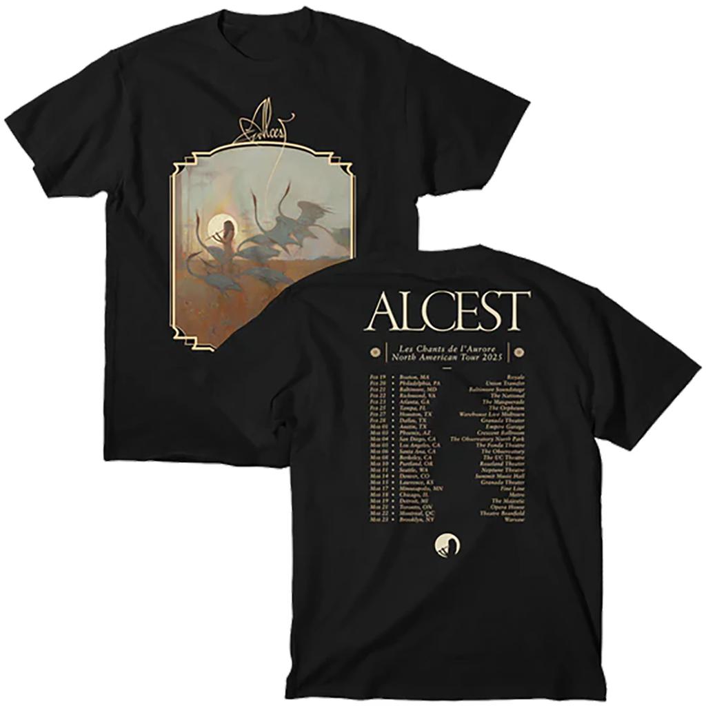 Maglietta Unisex Retro a Maniche Corte da Uomo e Donna, Miglior Band Black Metal Francese, Stile Lusso di Alta Gamma per l'Estate
