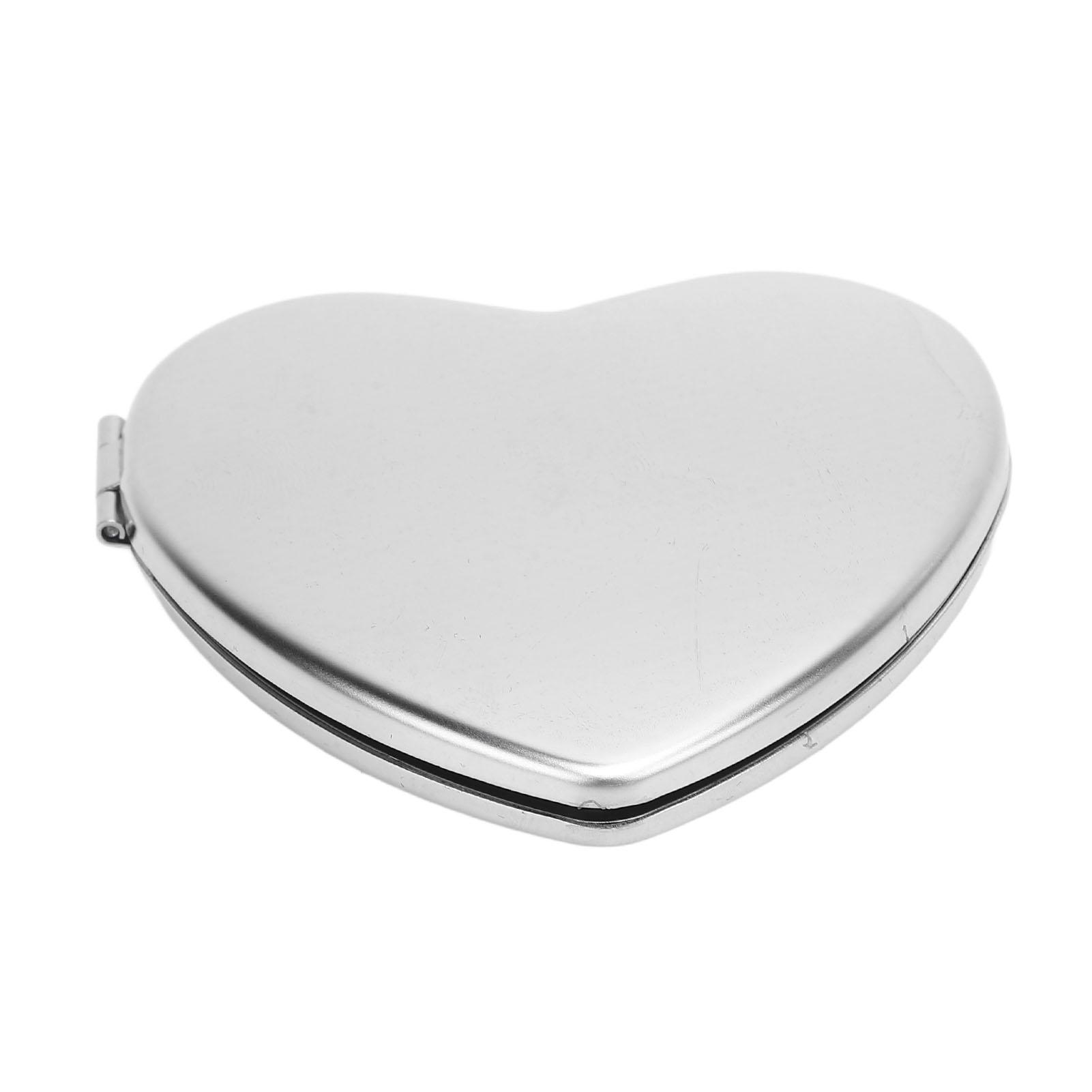 

Компактное зеркало для макияжа Двустороннее из нержавеющей стали Однотонное Ударопрочное Карманное Портативное