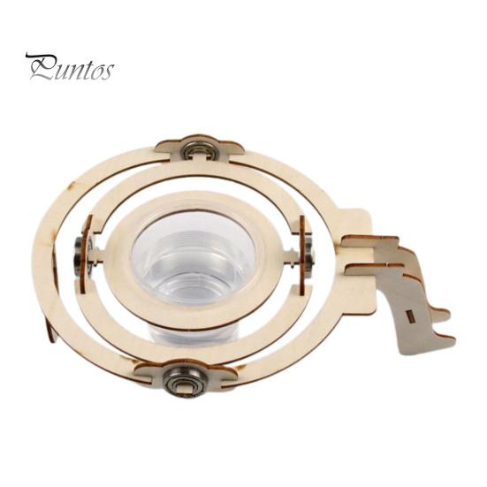 

STEM Gyroscope Science Kit Деревянный DIY Обучающая игрушка для детей Сборка без клея STEM Проект с предварительно вырезанными деталями Изучение физики через игру Подарок Sets