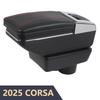 Accessoires de boîte d'accoudoir de console centrale pour voiture CORSA 2025