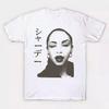 2026 Nuova T-shirt Bianca in Cotone da Uomo Americana Sade Japan Tour Unisex Estiva Nuova Moda Retro Uomo e Donna Top