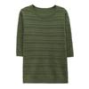 Summer Casual Hollow T-shirt Spring and Summer Mid Sleeve Knitted Sweater for Women