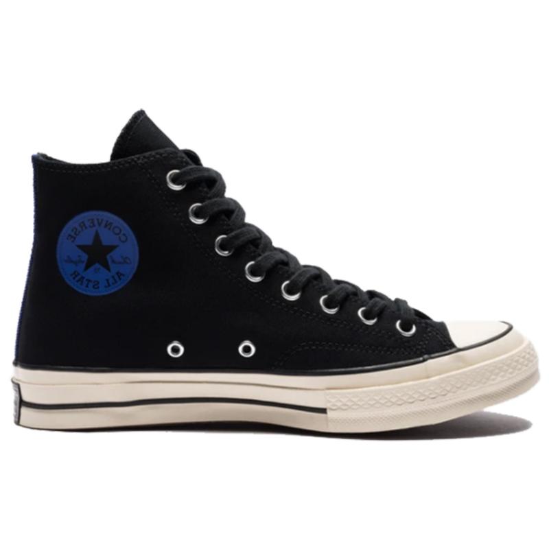 UNDEFEATED x Converse Chuck 70 Chuck Taylor All Star Lace-up Round Toe High Top Canvas Shoes Unisex Black