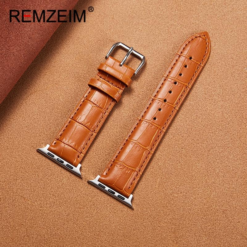 

Bamboo Knot Leather Strap for Apple Watch 1-11 Ultra SE 3 2 1 Office Wear Men Watchband for Iwatch 49-38mm Business Band 38 40 41 42(S11-S10) светло-коричневого