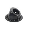 Black Fuel Tank Cap Cover Auto Car Aluminum Alloy ABS Fuel Door Gas Lid Tank Cap Cover Black for Jeep Wrangler JK JKU 2007-2018