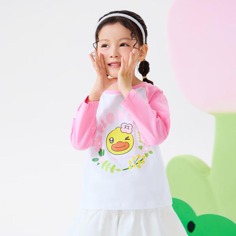 B.Duck Girls' Long Sleeve Cotton T-Shirt