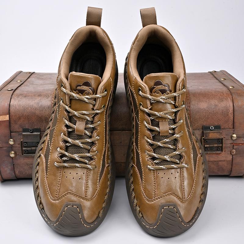 Men's Casual Leather Shoes Handmade Men's Shoes Breathable Men's Sneakers