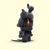 Shiny Marshadow Plush Toy - 25cm Small Size Black & Color Variant, Ghost & Fighting Type Legendary Stuffed Doll, Cute Co