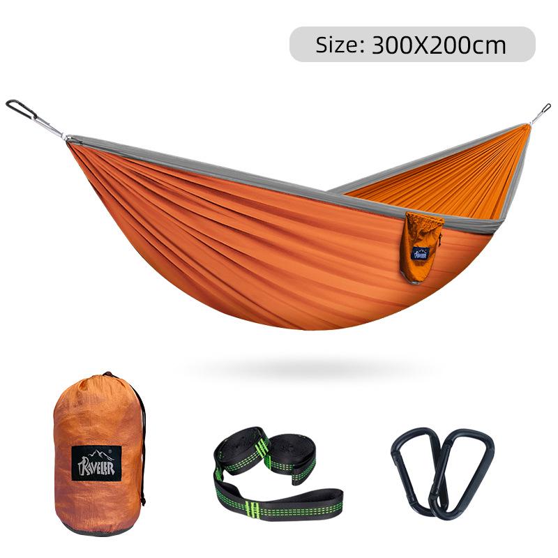 Outdoor Camping Parachute Nylon Double Hammock - Oversized and Colorful