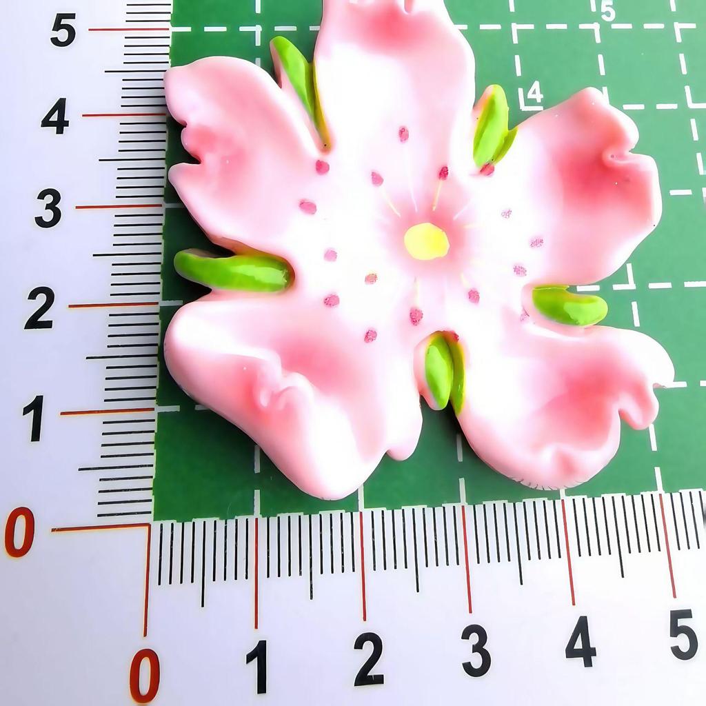 3D Chinese-Style Peach Blossom Refrigerator Magnet - Elegant Floral Decoration