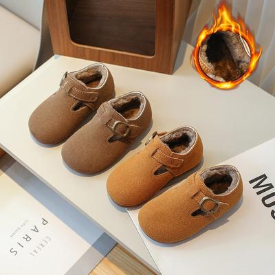 Scarpe Boken per bambini con scarpe in morbida pelle, scarpe casual invernali per neonati, scarpe a fagiolo per ragazze, scarpe per ragazzi