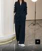 Southeast Asia Women's Plus Size Wide-Leg Pants Two-Piece Set - Spring/Autumn Fashion