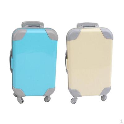 2Pcs 18" Doll Suitcase Compatible For Accessories