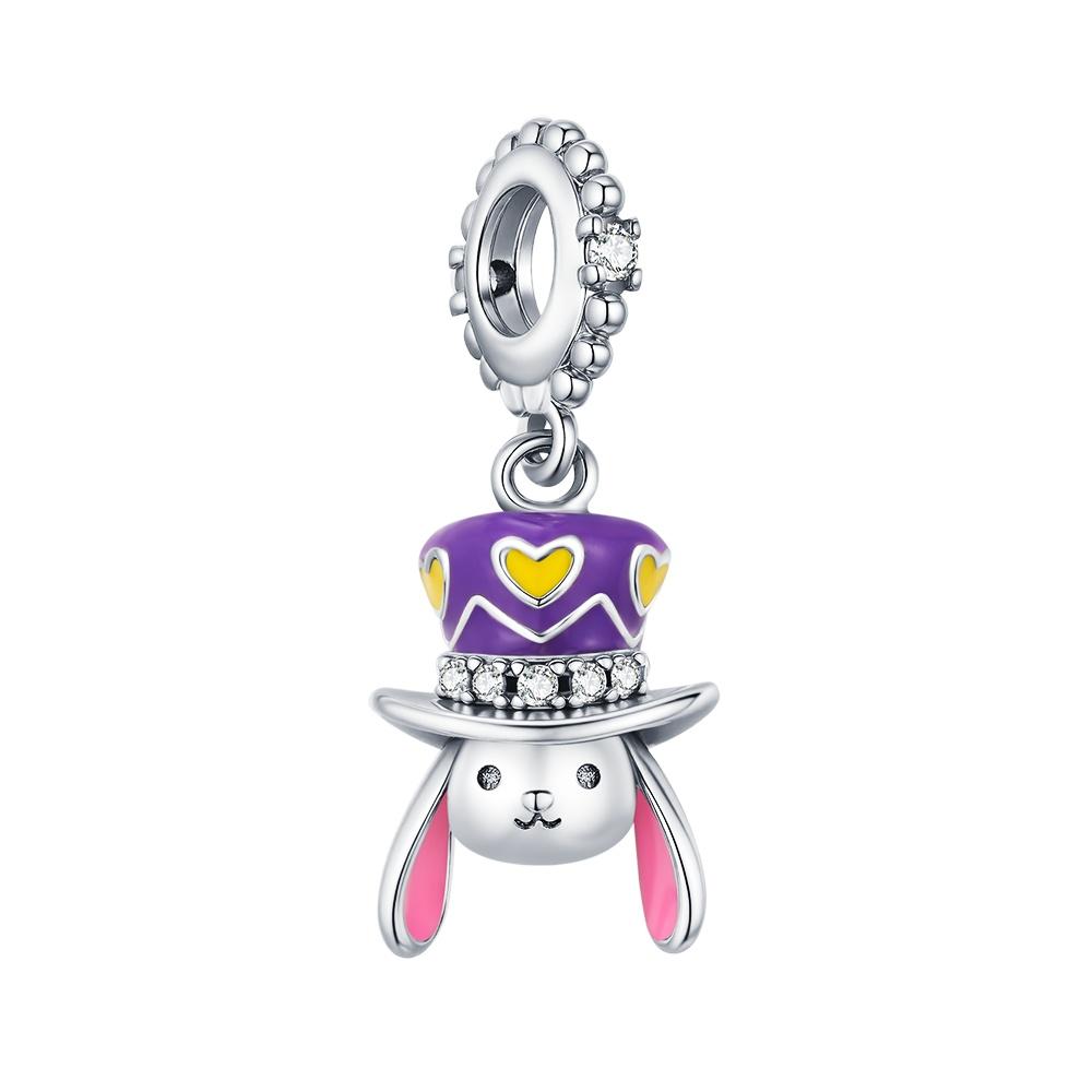 Elegant Ballet Charm Fit 3Mm Bracelet Diy For Women Copper Bead Star Clover Rabbit Charm Perfect Mother'S Day Gift