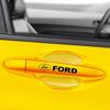 Car Door Sticker Carbon Fiber Scratches Auto Handle Protection Film For Ford F150 F250 Edge Escape Transit Fusion