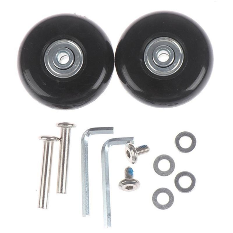 

Luggage Replacement Wheels Quiet Designs Easy Installation Suitcases Repair Wheel Easy to Use for Frequent Travelers