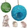Pet Hammock Hamster Nest Comfortable Breathable Squirrel Parrot Hanging Bed Sleeping Rattan for Cage
