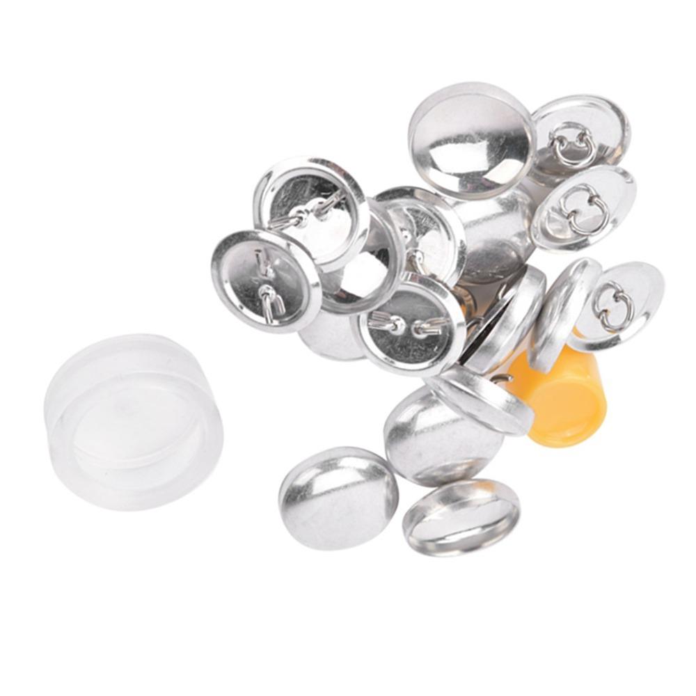 Round Base Cover Button Kit Flat Back Solid Fabric DIY Button Craft Kits Cloth Covered Buckle Making Tools Upholstery Projects