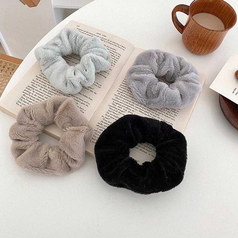 Headwear Hair Tie Hair Ring Hair Accessories Rubber Band Ponytail Holder Hair Rope Plush Scrunchie