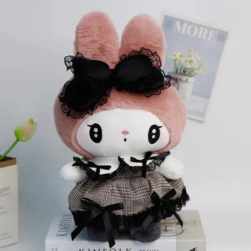 Hellokitty Sanrio Kuromi My Melody Lolita Gothic Plush Toy Cartoon Soft Filled Doll Plushie Pillow Room Decoration Children Gift