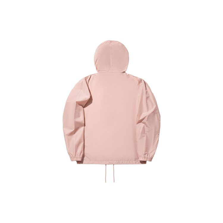 Li Ning Vital Series Embroidered Loose Hooded Sports Windbreaker Unisex Outerwear New-Misty-Rose-Pink AFDU259-4