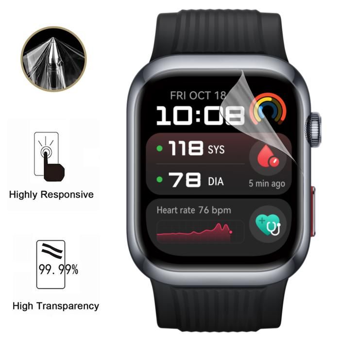 Screen Protector for Huawei Watch D2 [6 Pack] Ultra Thin Resistant Protective Plastic Film Phonillico