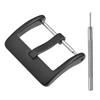 BISONSTRAP Stainless Steel Watch Buckle Replacement Clasp for Universal Watches, Includes Installation Tool, Matte Black