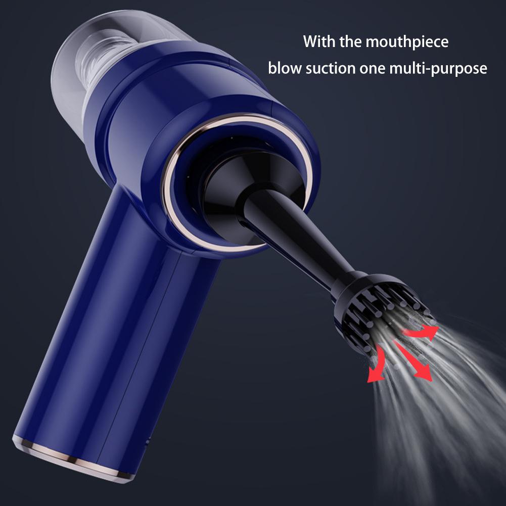 3 In 1 Wireless Vacuum Cleaner with Light Car Vacuum Cleaner USB Rechargeable Powerful Air Blower for Car Home Keyboard Cleaning