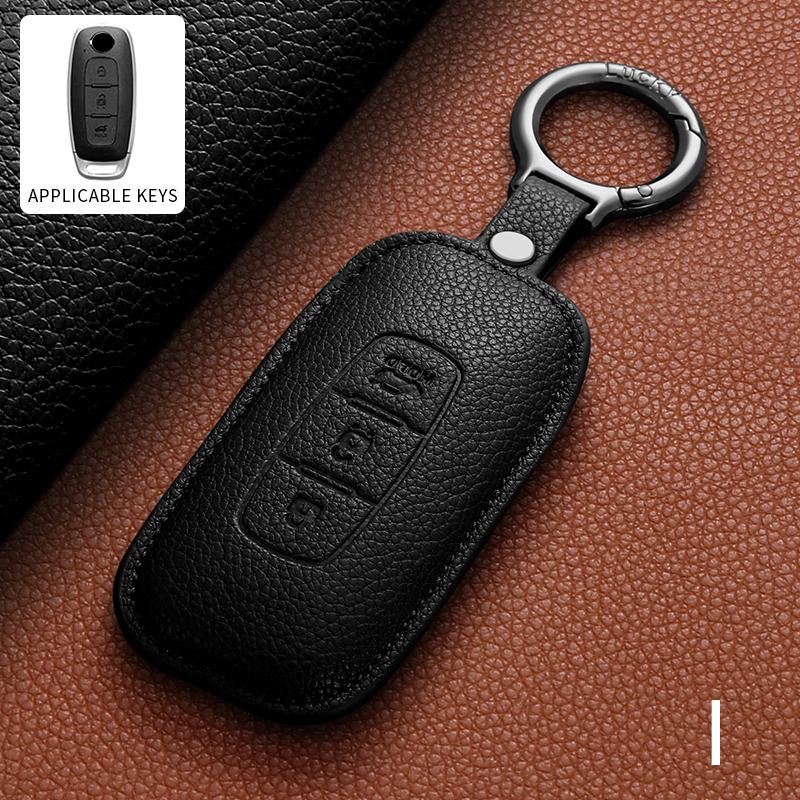 Leather Car Remote Key Case For Nissan Qashqai Juke J10 J11 X-Trail T32 T31 Kicks Tiida Altima Pathfinder Note Auto Accessories