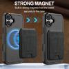 LC.IMEEKE L3 For iPhone 16 Magnetic Case Detachable Card Holder Leather+TPU Mobile Cover