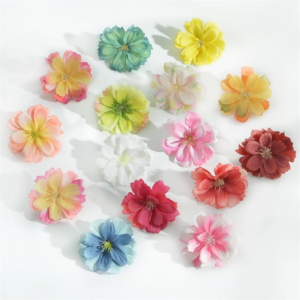 30/50Pcs Artificial Hydrangea Flowers Head Rose Artificial Flower Home Room Decoration DIY Gift Accessories Wreath Wedding Decor
