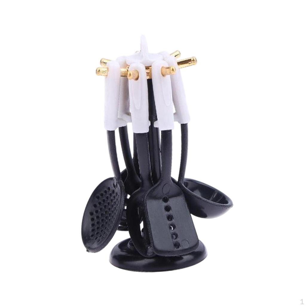 7-piece Dollhouse Cookware Set, Realistic Miniature Accessories