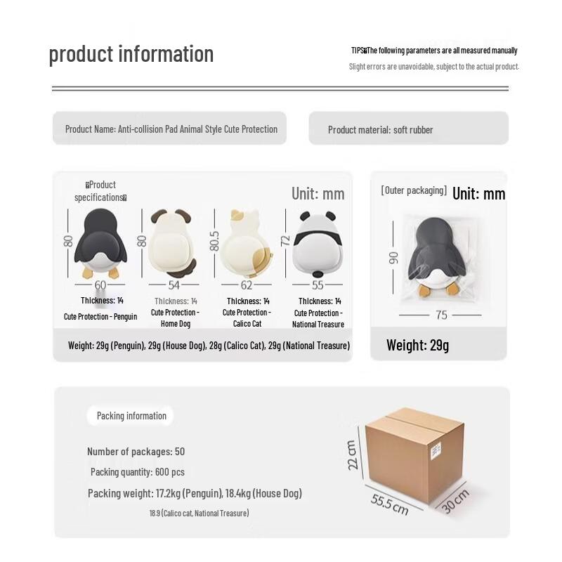 SEE KEAN Cute Cat Door Handle Wall Protector