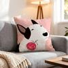 Animal Bull Terrier Cushion Cover Pcs Decorative Covers Soft Cushion Case for Sofa Couch Decor x x Pillowcases