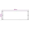 Balcony Privacy Screen Sand 120 X 300 Cm HDPE and Aluminum