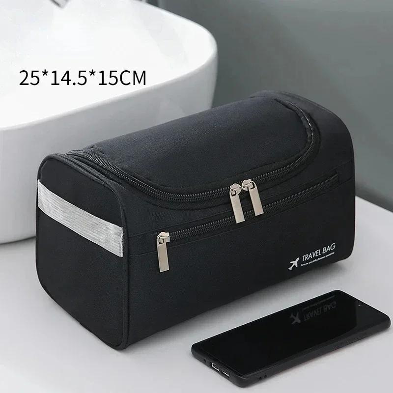 Men PU Vintage Luxury Toiletry Bag Travel Necessary Business Cosmetic Makeup Cases Male Hanging Storage Organizer Wash Bags