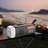 4500mAh Battery Operated Radio with Flashlight SOS Alarm Headphone Jack USB C/Solar/Hand Crank Charging Power Bank Phone Charger
