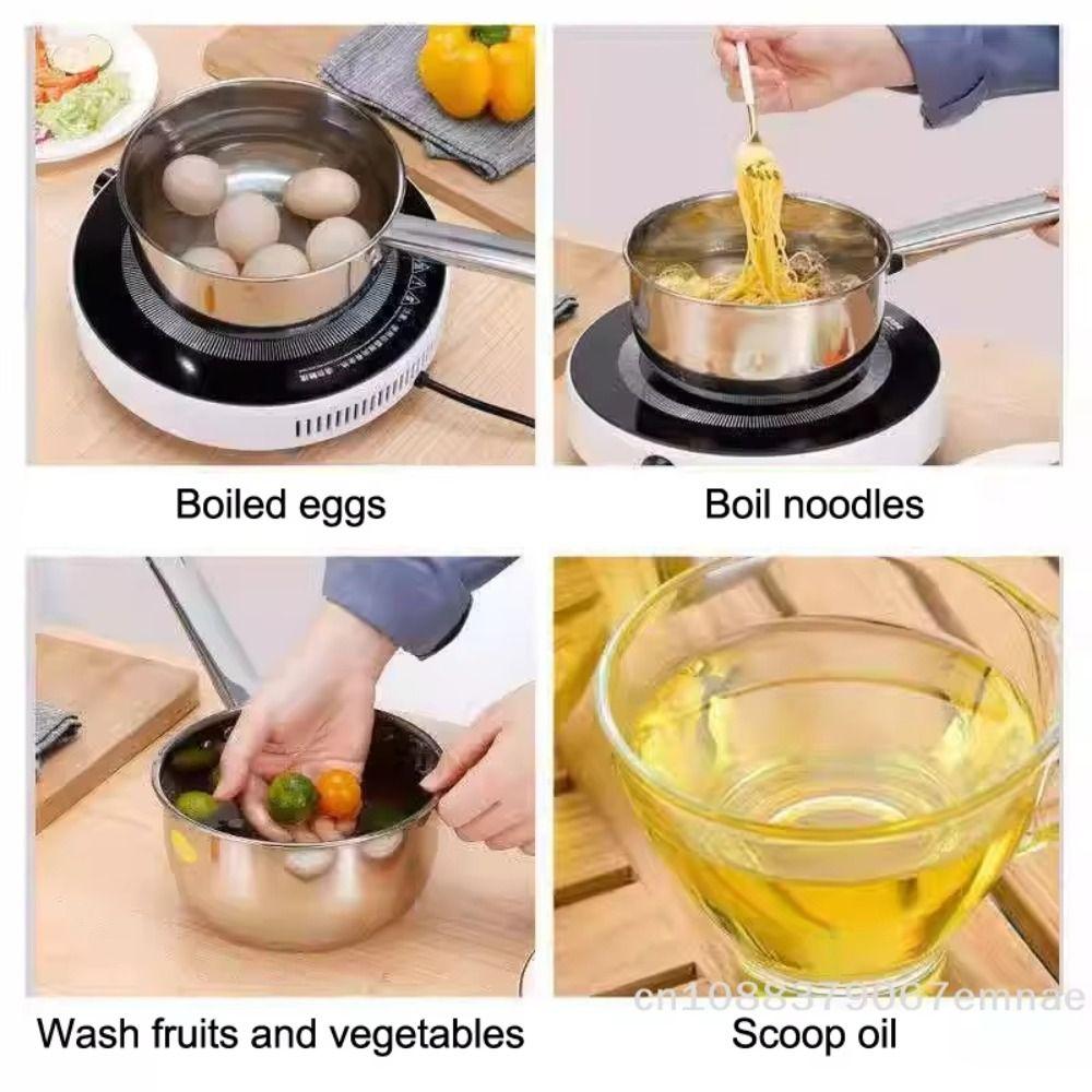 201/304 Stainless Steel Water Scoop Food Grade Kitchen Spoon  Household Use