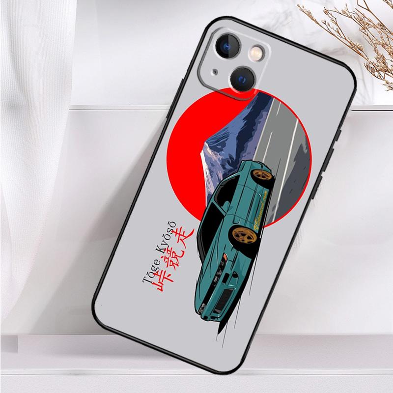 JDM Legenda Driftové Auto Pouzdro na Telefon Pro iPhone 16 15 14 12 11 13 Pro Max 7 8 Plus X XR XS Max 13 12 Mini Kryt