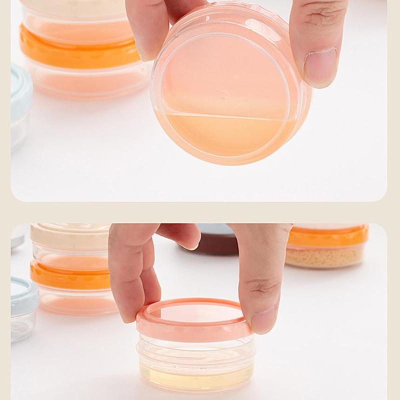 Refillable Bottles Plastic Empty Jar Pot Mini Thickened Sealed Fresh Box Portable Food Storage Freezer Containers Accessori