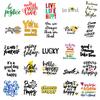 50 Fun English Phrase Stickers Pp Material Waterproof Non-Repeating Decorative Stickers