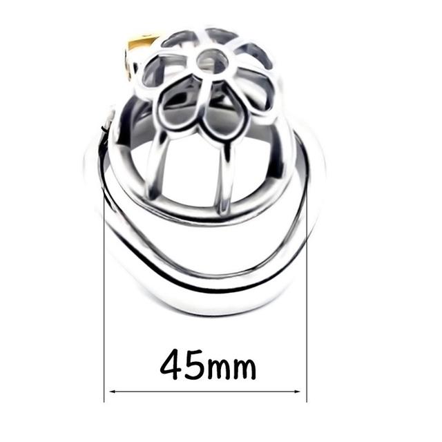 BDSM Stainless Steel Penis Cage Chastity Belt Slave Adult Male Sex Toys Cock Ring Ball Stretcher Cuckold Scrotum CB Lock