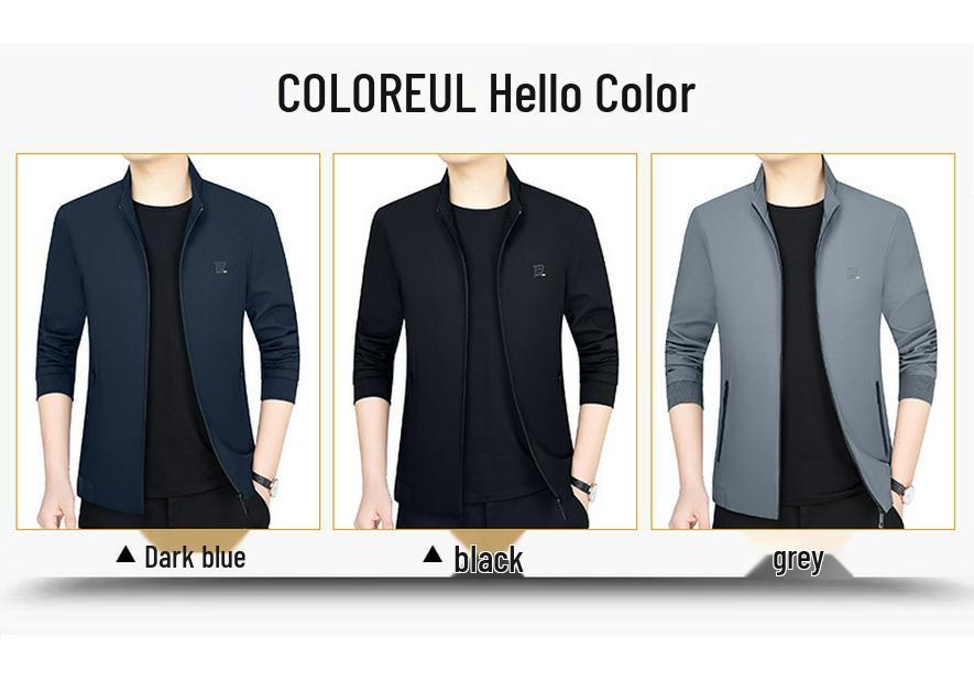 Trendy Men's Business Casual Spring Jacket 2026: Fashionable Wear for Mid-Aged and Young Men