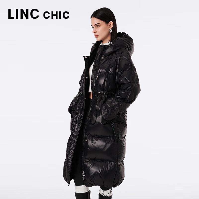 Dámská dlouhá volná zateplená péřová bunda Jinyujie Y23804489