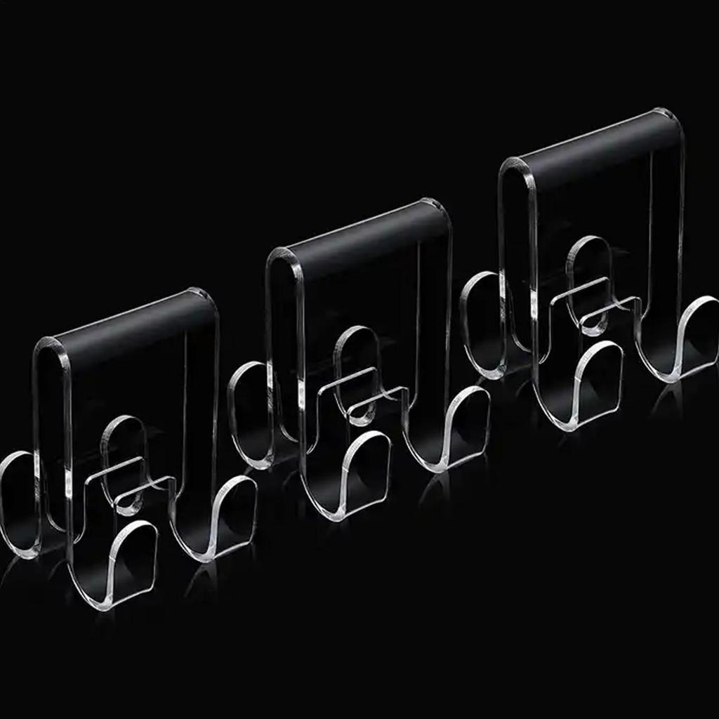 1pcs Acrylic Shower Door Hook Acrylic Shower Towel Hooks Transparent Storage Tool For Washcloth Robe Clothes And Towel
