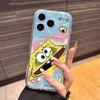 Süße SpongeBob S-Quadratpants Handyhülle für iPhone 17 Air 16 15 14 Plus 13 12 11 Pro Max X Xs XR 8 e Weiche TPU Transparente Hülle